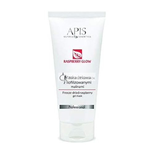 APIS Raspberry Glow Gel Mask with Freeze Dried Raspberries, Hyaluronic Acid and Ceramides 200ml