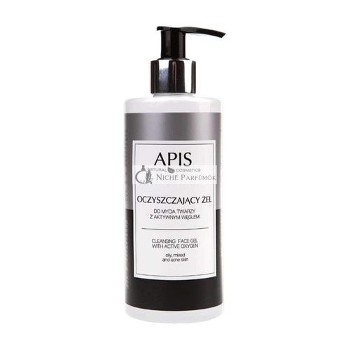 APIS Cleansing Wash Gel for Face with Carbonated Acid, Bamboo, Silver, Cistus, Kiwi and Arnica 300ml