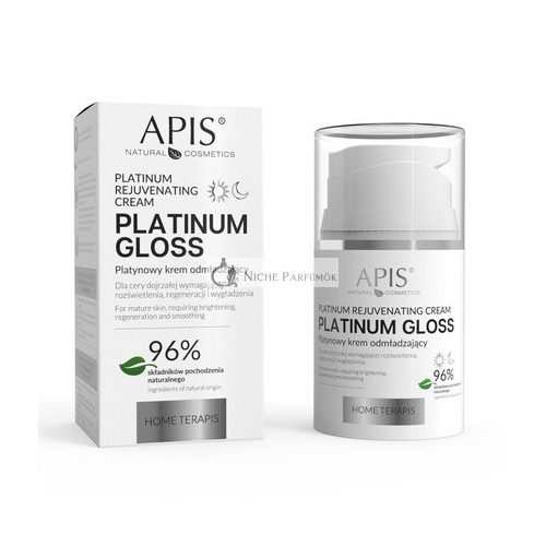 Apis Platinum Gloss Rejuvenating Face Cream Day Night 50ml