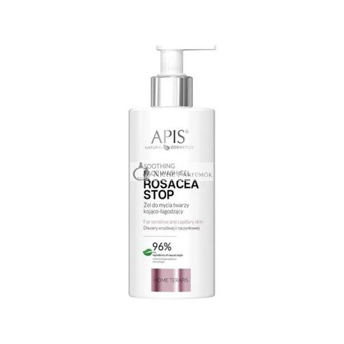 Apis Rosacea Stop Soothing Face Wash Gel for Sensitive Capillary Skin 300ml