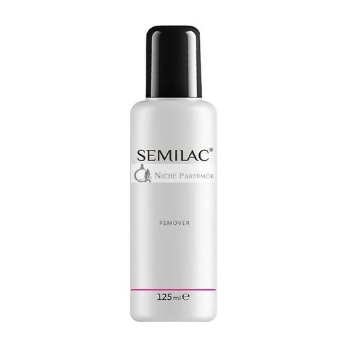 Semilac Remover Nail Polish Remover 125ml with Acetone and Lanolin - Dermatologically Tested UV LED Nail Polish Cleaner for Manicure and Pedicure