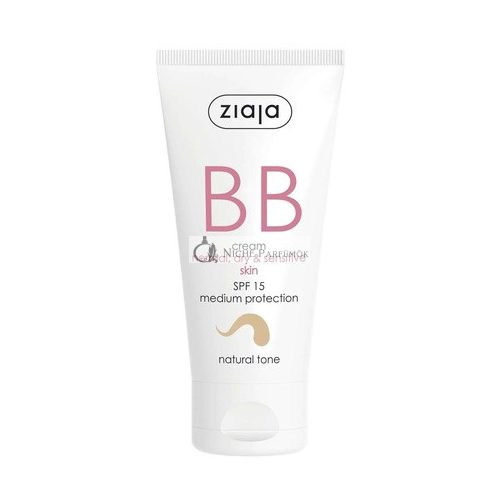 BB Cream for Normal, Dry, and Sensitive Skin with SPF15 Natural Tone 50ml