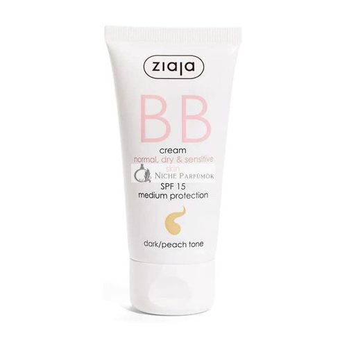 Ziaja BB Cream for Normal, Dry, and Sensitive Skin - Dark/Peach Tone 50ml