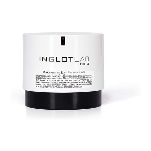 Inglot Lab Evermatte Day Protection Face Cream with Coenzyme Q10, Apricot Kernel Oil and Enantia Chlorantha Bark Extract 50ml - Vegan