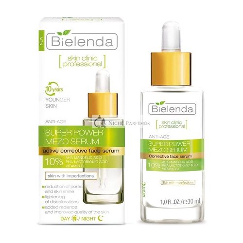 Bielenda Skin Clinic Face Serum Reduces Wrinkles and Evens Skin Tone 30ml - Detoxifying