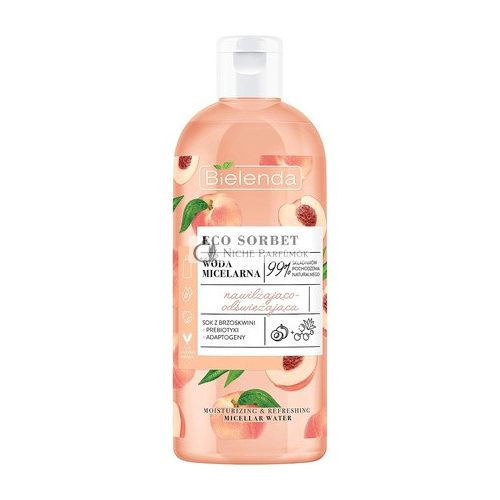 ECO SORBET Peach Micellar Water Moisturizing and Refreshing 500ml