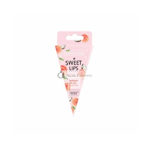 Bielenda Sweet Lips Regenerating Peach and Shea Butter Lip Balm 3.8g