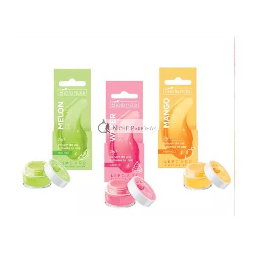 Bielenda Lip Care Overnight Lip Mask Balm 2in1 Melon Mango or Watermelon 10g