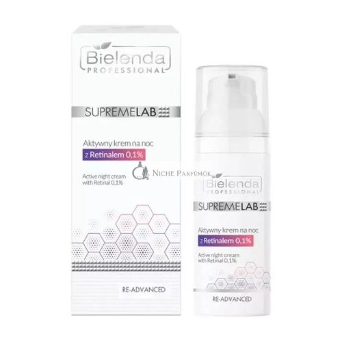 Bielenda Professional Supremelab Active Night Cream with Retinol 0.1% for Skin Reconstruction, Protection, and Care 50ml