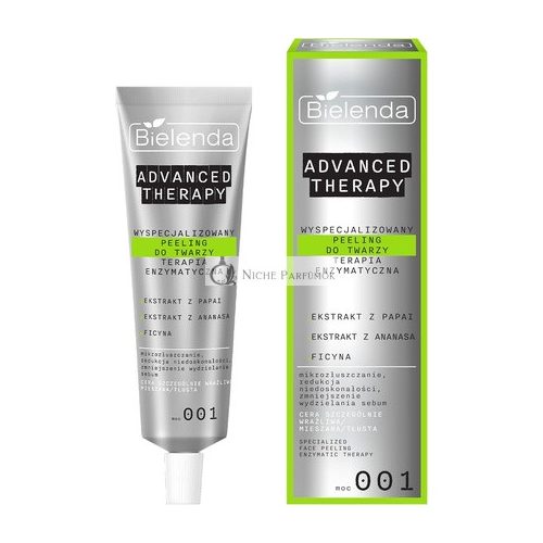 Bielenda Advanced Therapy Specialized Facial Scrub Enzyme Therapy 001 for Oversensitive Oily and Combination Skin 30ml