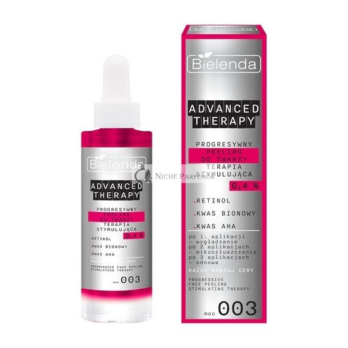 Bielenda Advanced Therapy Progressive Stimulating Facial Scrub 30ml with 0.4 Retinol AHA & Bionic Acid