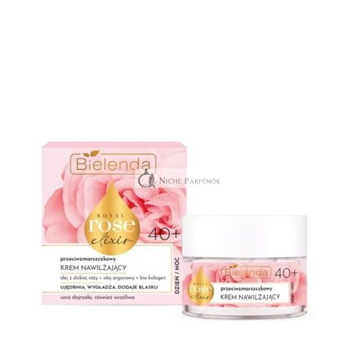 Bielenda Anti-Wrinkle Moisturizing Face Cream 40+ Mature Skin Royal Rose Elixir