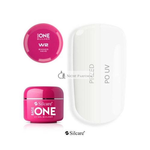 Silcare Base One Gel Nails Builder UV Bianco W2 Neve