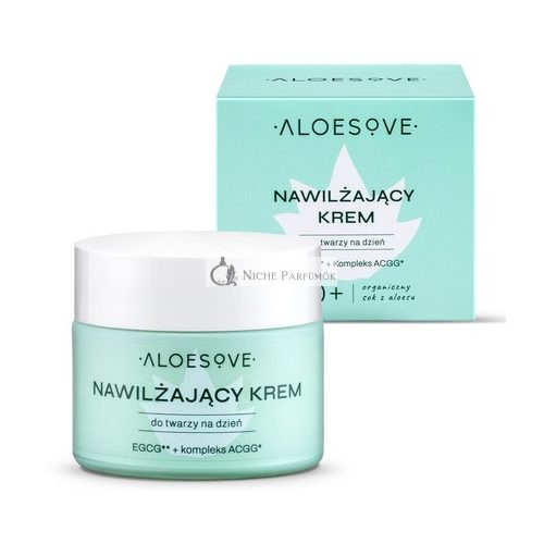 ALOESOVE Moisturizing Face Cream 50ml - Day Cream for All Skin Types - Vegan Face Cream, Anti-Aging, Ideal Under Makeup