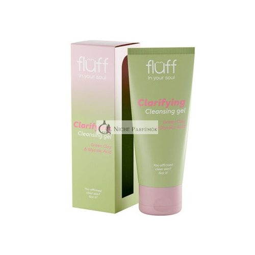 Fluff Face Cleansing Gel with Green Clay and Glycolic Acid 100ml