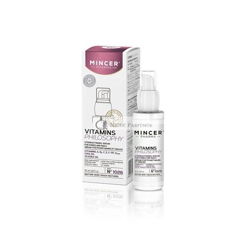 Mincer Pharma Vitamins Philosophy Hand and Nail Serum for Mature Skin with Chia Oil and Vitamins 30ml