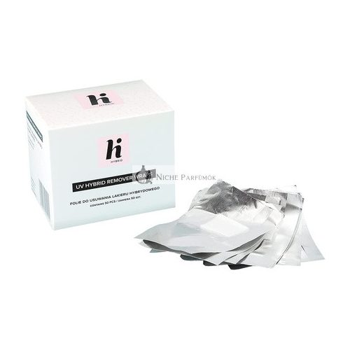 Hi-Hybrid Foil Nail Polish Remover Wraps with Dust-Free Acetone Cotton Pads - Pack of 50