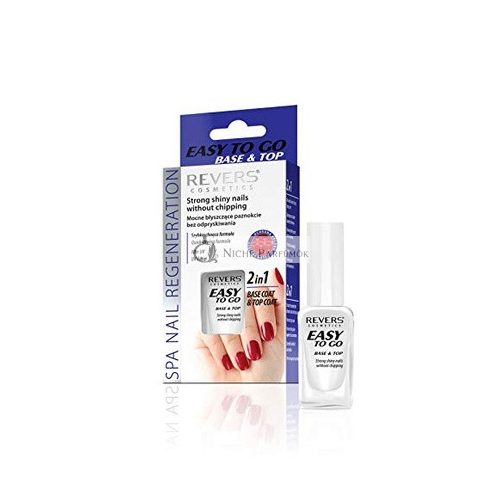 REVERS 2 in 1 Easy to Base and Top | Strong Shiny Nails without Chipping | Nail Conditioner Strengthener 10ml