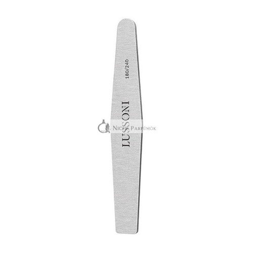 T4B Lussoni Zebra Diamond Files Trapezoid Nail File 180/240 Grit for Artificial and Natural Nails - Pack of 25