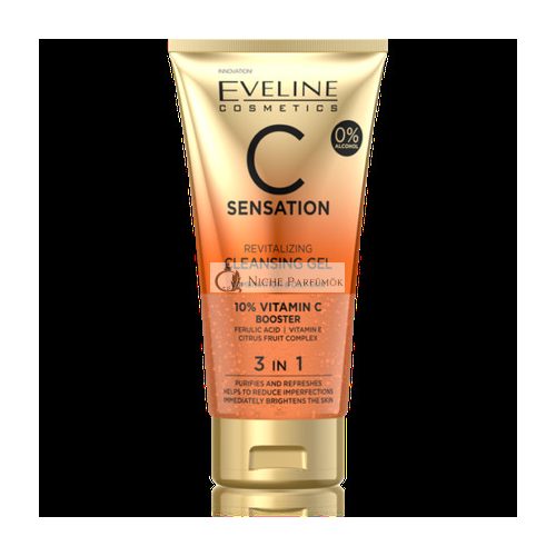 Eveline C Sensation Revitalizing Cleansing Wash Gel 3in1 for Oily and Combination Skin