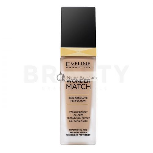 Eveline Wonder Match Skin Absolute Perfection hosszan tartó make-up az egységes és világosabb arcbőrre 15 Natural 30 ml