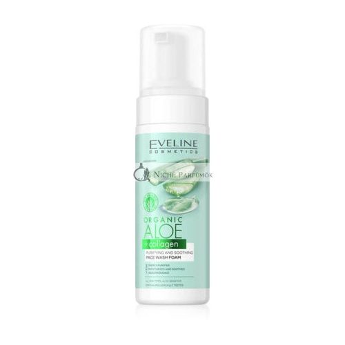 Eveline Organic Aloe + Collagen Purifying and Soothing Face Wash Foam 150ml