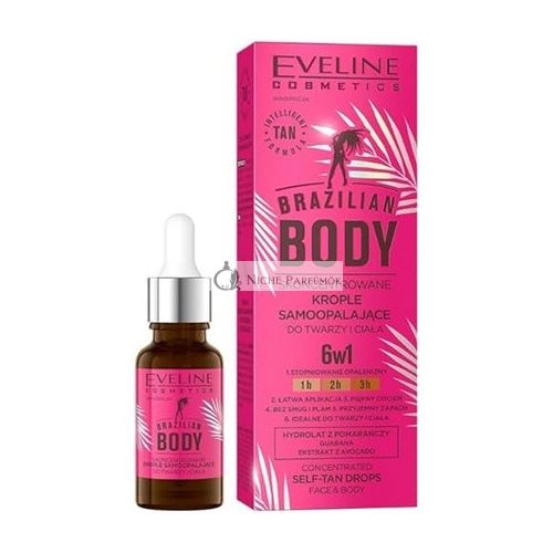 Eveline Cosmetics Brazilian Body Concentrated Self-Tanning Drops for Face and Body