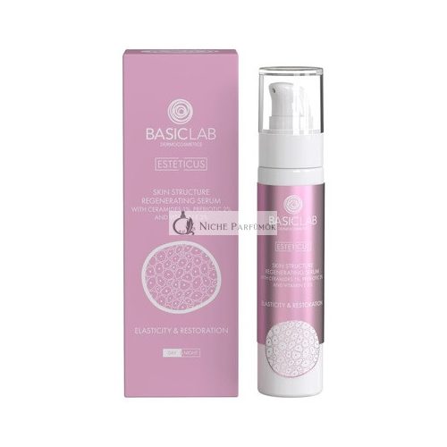 BasicLab Regenerating and Strengthening Face Serum 50ml for Women and Men, Day and Night, Emulsifying Serum