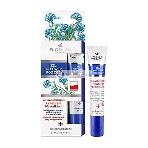 Floslek Pharma Eye Gel for Eyelids and Under Eye Bags 15ml