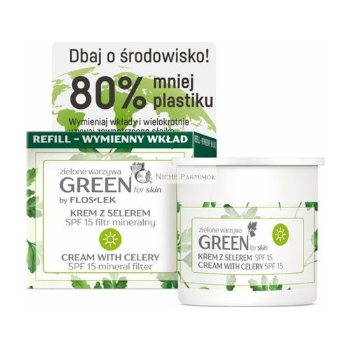 Floslek - Green For Skin Green Vegetables Crem Made Of Celery On Day Spf15 Mineral Refill Filter