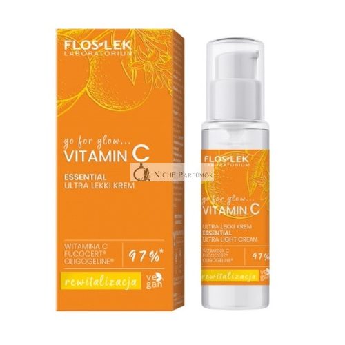 Floslek Laboratorium Go For Glow Vitamin C Ultra Light Cream For Day And Night 30 Ml