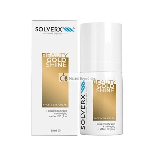 Beauty Gold Shine Face and Eye Cream 30ml SOLVERX