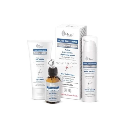 Pore Solutions Dermoprogram Day Serum Night Cream Bio Peeling