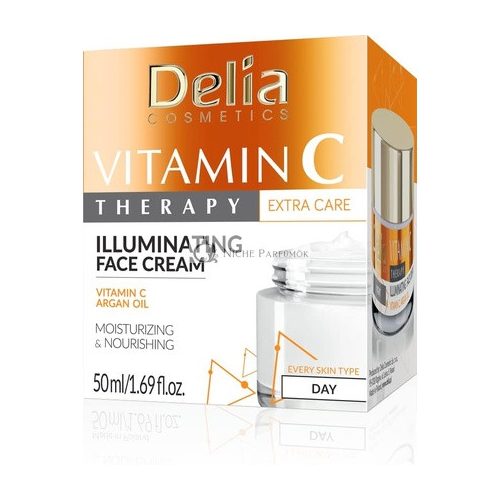 Delia Cosmetics Vitamin C Therapy Illuminating Face Cream with Argan Oil 50ml Day Cream