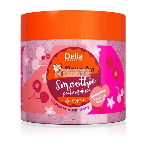 Delia Cosmetics Dairy Fun Body Peeling Smoothie 350g - Juicy Cherry Scent