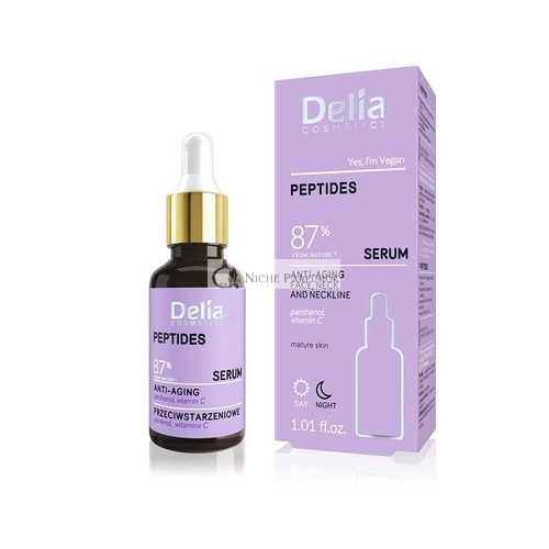 Delia Cosmetics Peptide Anti-Aging Serum for Mature Skin 30ml