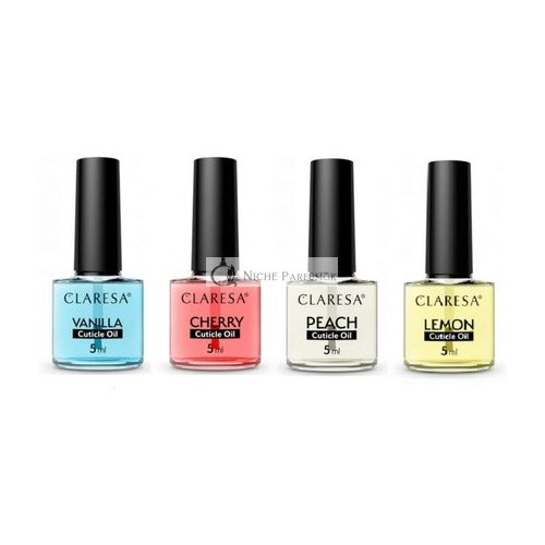 Claresa Nail Care Cuticle Conditioner 5ml - Scented with Vanilla, Cherry, Lemon, and Peach