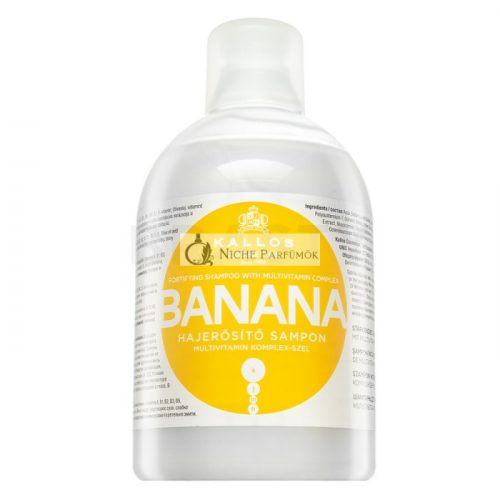 Kallos Banana Fortifying Shampoo erősítő sampon minden hajtípusra 1000 ml