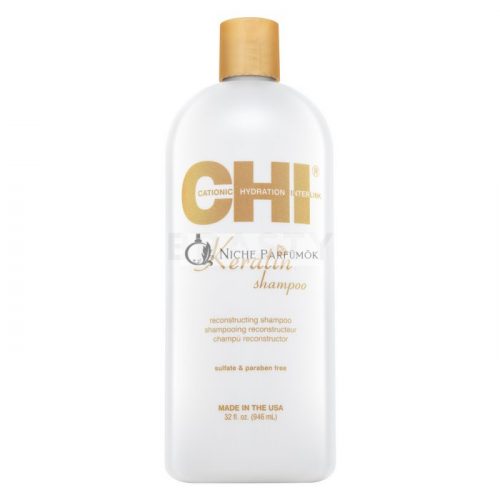 CHI Keratin Shampoo hajsimító sampon durva és rakoncátlan hajra 946 ml