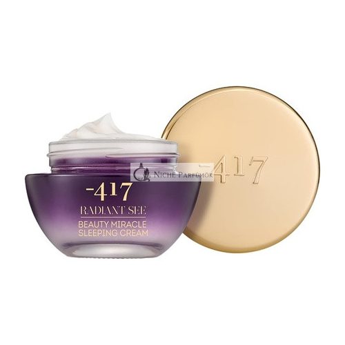 -417 Dead Sea Cosmetics Beauty Sleeping Cream Reduce Fine Lines and Wrinkles Dual Action Lotion with Jojoba Oil and Shea Butter Concentrated Moisturizer with Aloe Vera Vegan Night Care Cream 50ml