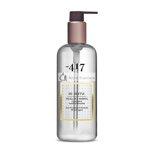 -417 Dead Sea Cosmetics Micellar & Mineral Cleanser & Make Up Remover with Aloe Vera & Green Tea 11.8oz