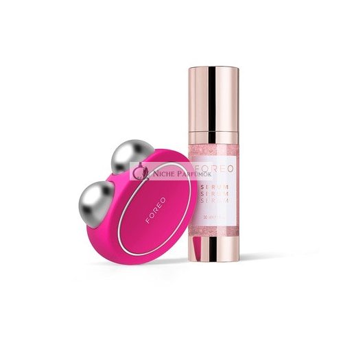 FOREO BEAR App-Connected Microcurrent Facial Toning Device with 5 Intensities + Foreo Serum Micro-Concentrate for Youthful Radiance