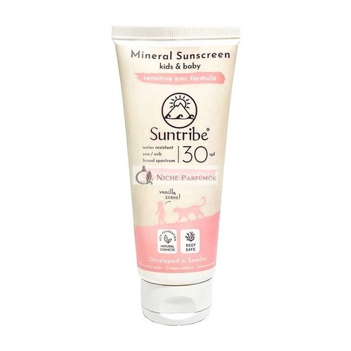 Suntribe Baby & Kids Natural Mineral Sunscreen SPF 30 100ml - Non-Nano Zinc Oxide - Water Resistant