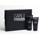 CARL&SON Facial Care Set for Men with Gel Cleanser 100ml and Face Scrub 75ml - Anti-Aging Vegan Cleansing and Peeling for All Skin Types