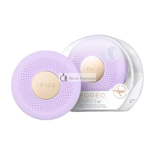 FOREO UFO 3 go Travel-friendly Face Mask Skincare Device with Full Spectrum LED and Red Light Therapy Thermo Therapy T-Sonic Massage App-connected Lavender