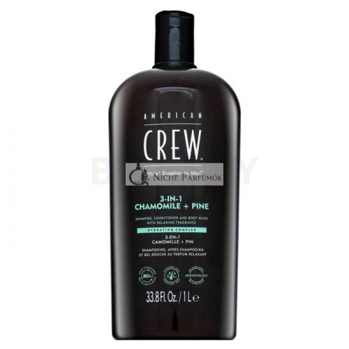 American Crew 3-in-1 Chamolie + Pine sampon, kondicionáló és tusfürdő 1000 ml