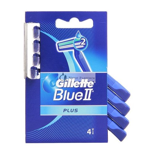 Gillette Blue II Plus Disposable Razor - Pack of 4