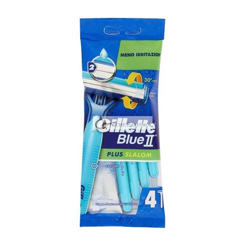 Gillette Blue II Plus Slalom Disposable Razor - Pack of 4