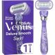 Gillette Venus Deluxe Smooth Swirl Women's Razor 1 Blade 5 Durable Blades