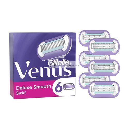 Gillette Venus Extra Smooth Swirl Women's Razor Blades with Moisture Strips for Skin Protection